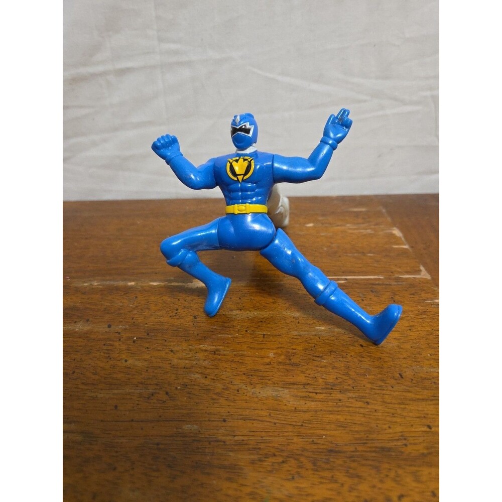 Power Rangers DinoThunder Blue Action Figure McDonald's 4.5” Tall Ranger | Works